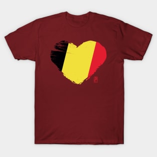 I love my country. I love Belgium. I am a patriot. In my heart, there is always the flag of Belgium. T-Shirt